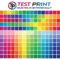 Creating and Printing a Colorful Printer Test Page