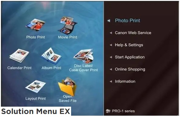 Canon Solution Menu EX Free Download