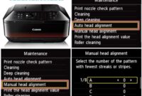 Canon PIXMA MX922 Print Head Alignment