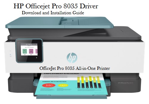 HP OfficeJet Pro 8035 driver download interface for fast installation.