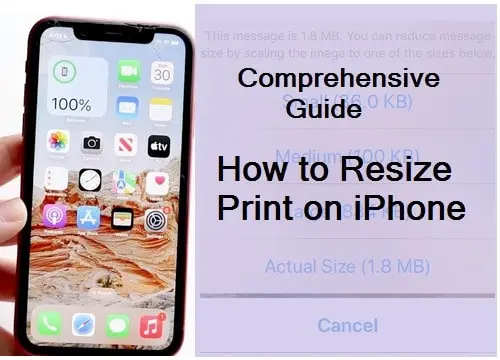 How to resize print on iPhone for the perfect fit