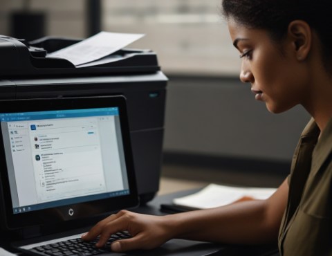 Scan and email a document with HP printer – step-by-step guide.