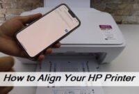 Align HP printer to resolve alignment issues and improve print results.