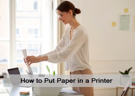 How to put paper in a printer step-by-step guide.