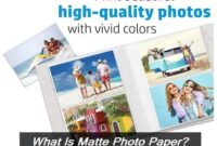 Matte-Photo-Paper-Print Close-up view of a photograph printed on matte photo paper, displaying a non-glossy, glare-free finish.