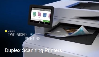 Duplex scanning printer scanning double-sided document