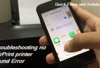 No AirPrint printer found troubleshooting and fix guide