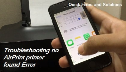 No AirPrint printer found troubleshooting and fix guide