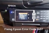 Epson Error 0x97 repair instructions for fixing printer errors.