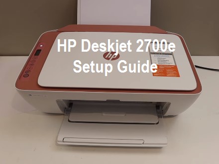 HP Deskjet-2700e printer setup tutorial for beginners.
