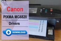 Canon PIXMA MG6820 Driver Download and Installation Guide