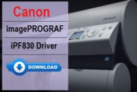 Canon imagePROGRAF iPF830 Driver Download and Installation Guide