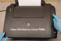 Clean Print Head on Canon PIXMA troubleshooting