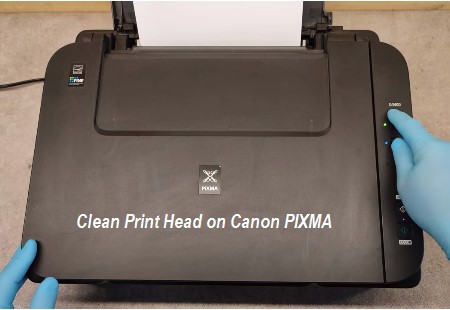 Clean Print Head on Canon PIXMA troubleshooting