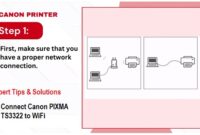 How to Connect Canon PIXMA TS3322 to WiFi for Seamless Printing