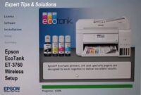 Epson EcoTank ET-3760 Wireless Setup