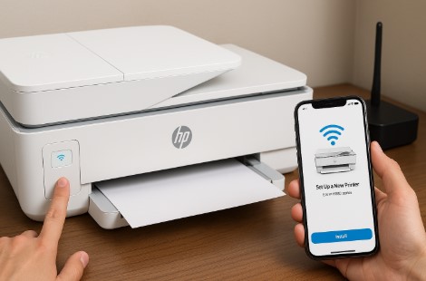 Step-by-step HP ENVY 6455e WiFi connection instructions
