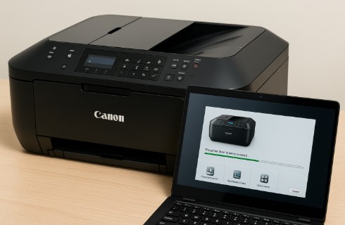 Canon PIXMA MX532 driver download and installation screen