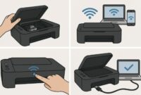 Canon PIXMA TS3320 setup instructions with diagrams