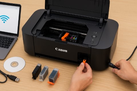 Canon PIXMA iP8720 printer setup guide illustration