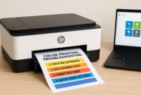 HP printer not printing color troubleshooting steps and guide