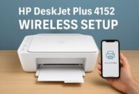 Wireless Setup for HP DeskJet Plus 4152 Printer