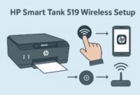 HP Smart Tank 519 printer setup wireless