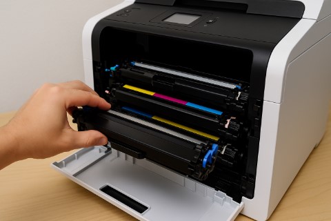 Brother MFC-9325CW toner cartridge replacement process