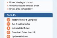 How to fix HP printer driver unavailable error