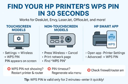 Where to Find WPS Pin on HP Printer – Quick & Easy Guide 3 Where to find WPS pin on HP printer – labeled diagram