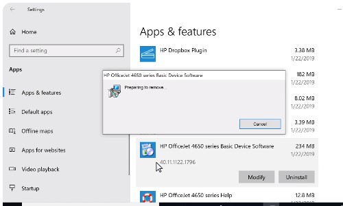 Guide on how to reinstall printer drivers in Windows 10.