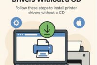 How to install printer drivers without a CD on Windows or Mac