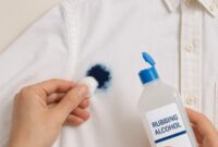 How to get printer ink out of clothes using rubbing alcohol
