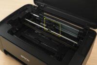 Epson E-02 Error - Epson E-02 scanner error repair steps showing printer mechanism and reset process