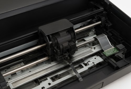 HP 0x610000F6 Error - HP printer carriage assembly diagram for fixing 0x610000F6 carriage stall error.