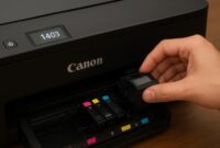 how to fix Canon 1403 error using ink cartridge tricks