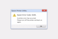 Epson Error Code 0x9A