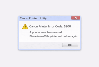 Canon Printer Error Code 5200